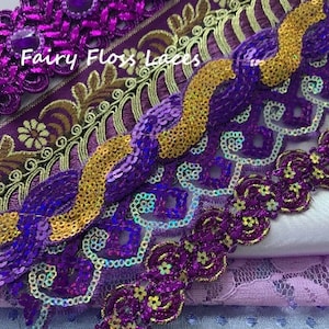 Paarse bling en stof inspiratiepakket texturen junk dagboek handgemaakt starterspakket langzaam stikken bundel gemengde media veters quilten collage