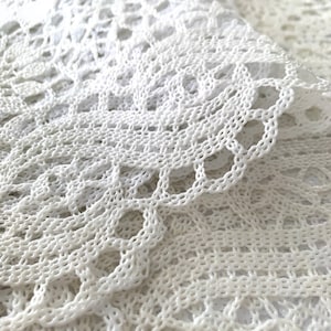 Large Floral Plastic Doily: Tea Staining, Junk Journals (33.5” x 16”)