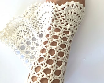 Belles manches de mariage au crochet de style victorien vintage délicates pour les notions d'embellissements de dames de mariée élégantes manches de mariée