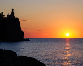 Minnesota Photography, Split Rock Lighthouse, Landscape Nature Photography, Lake Superior, North Shore Art