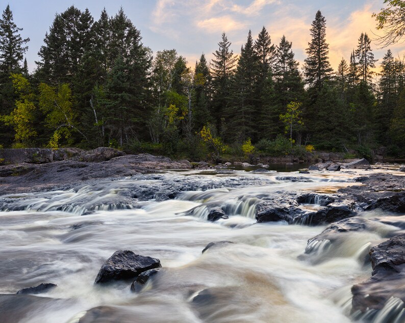 Minnesota Photography, Gooseberry River, Landscape Nature Photography, Lake Superior, North Shore Art image 1