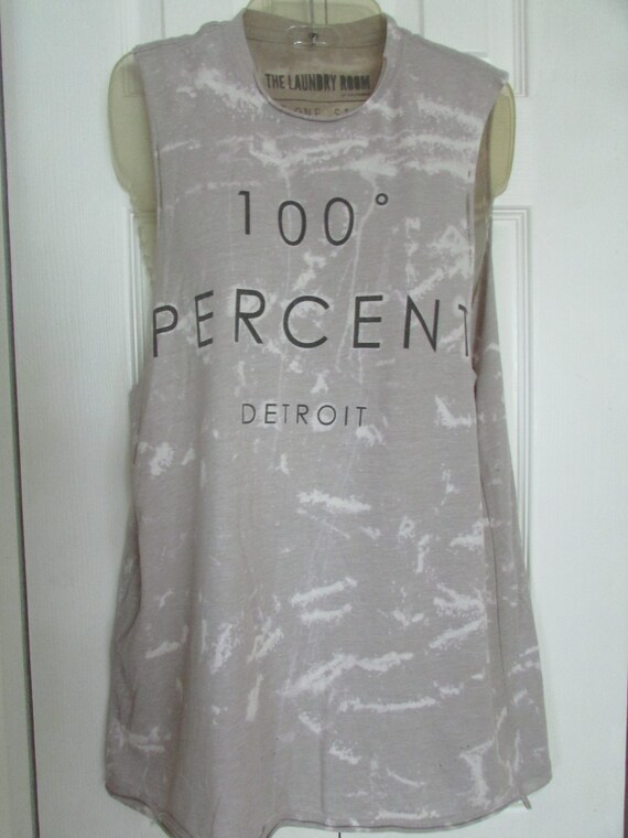 The Laundry Room Vintage  100 Percent Detroit T- S