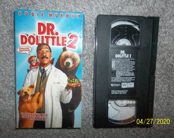 Vintage VHS Video Cassette Movie Tape-"Dr. Dolittle 2"