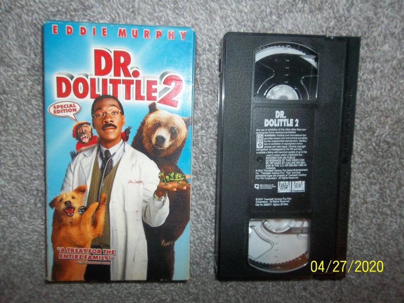 Vintage VHS Video Cassette Movie TapeDr. Dolittle 2 Bild 1