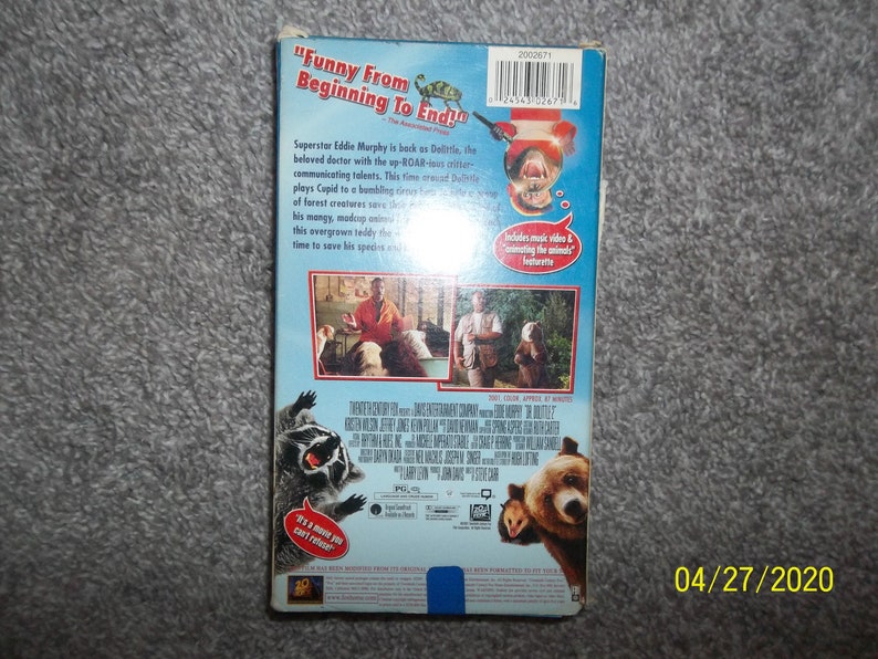 Vintage VHS Video Cassette Movie TapeDr. Dolittle 2 Bild 3