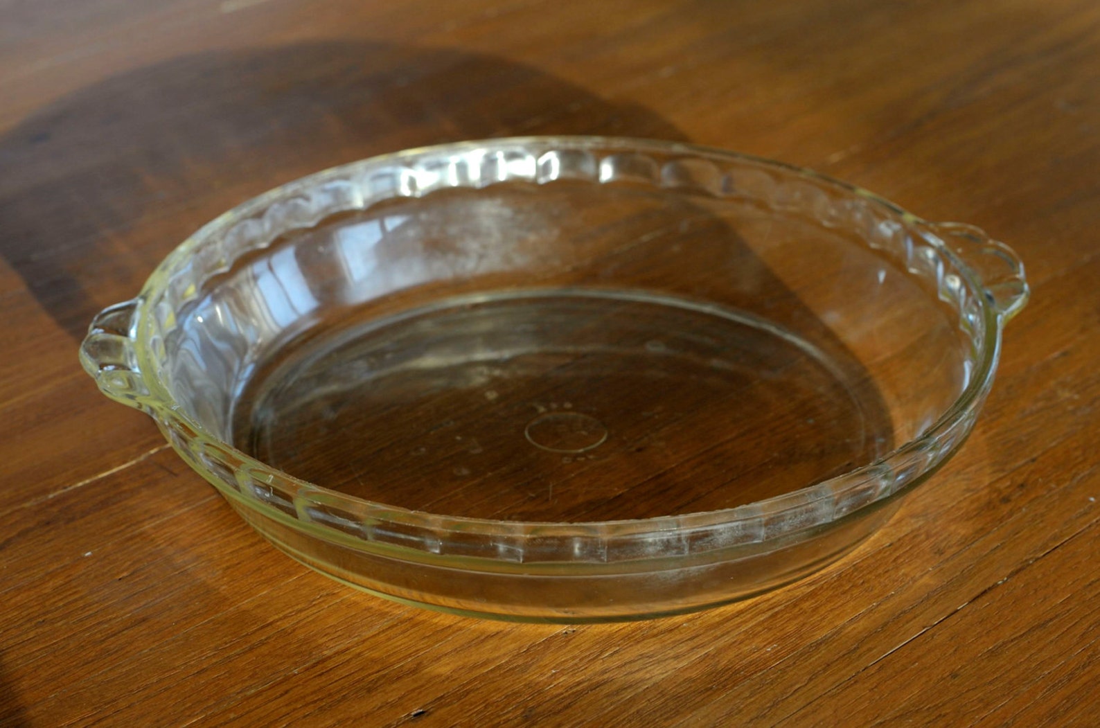 Vintage Pyrex Clear Glass Fluted Pie Plate 229 Ovenware Dish Etsy