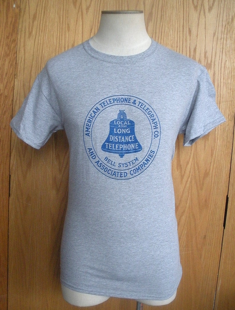 1969 Bell System Logo Black T-Shirt size S-3XL