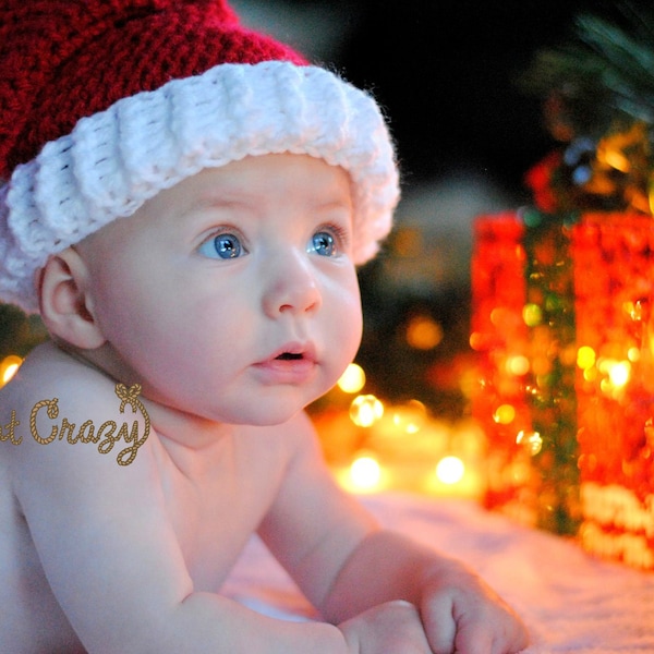 Santa Hat - Made to order in sizes newborn to adult