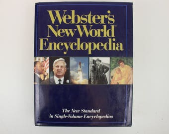 Webster's New World Encyclopedia, The New Standard in Single-Volume Encyclopedias, Copyright 1992, Prentice Hall, Vintage Reference Book