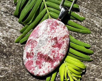 Thulite Healing Stone Protection Necklace with Healing Stone Energy!
