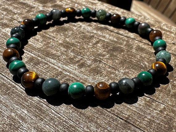 TAURUS MEN'S POWER Healing Stone Bracelet of Anklet With