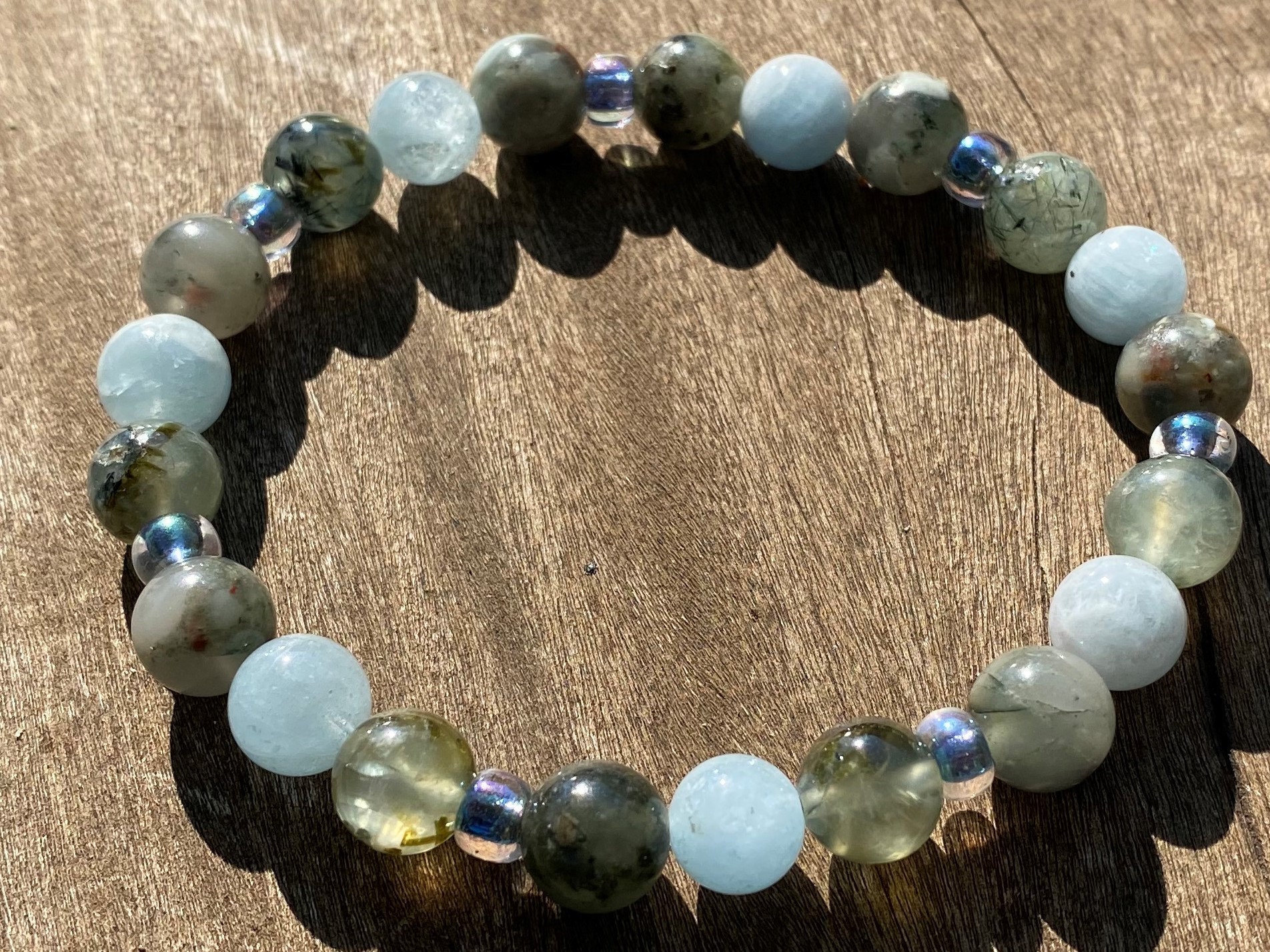 Aquamarine and bloodstone sale bracelet