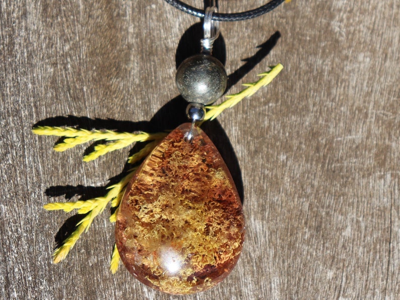 Phantom Quartz and Pyrite Healing Stone Necklace with Positive Healing Energy!