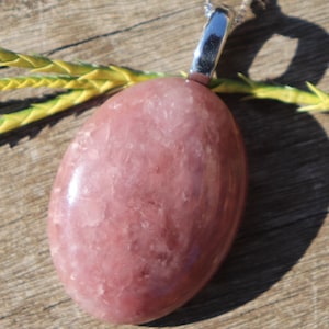 Strawberry Quartz with Stainless Steel Bale, Healing Stone Necklace with Positive Healing Energy!