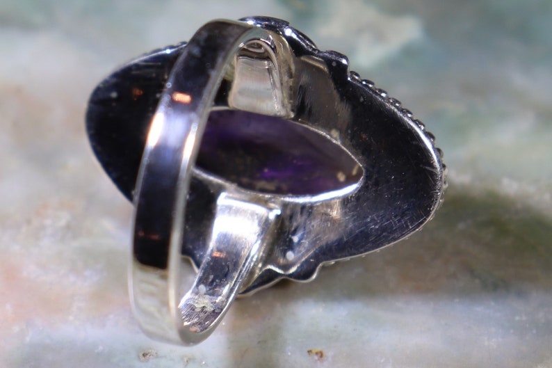 925 Silver with Positive Healing Energy! Auralite 23 Ring Size 7.5