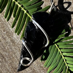 Black Obsidian Arrowhead Healing Stone Necklace with Positive Healing Energy!