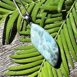 Small Larimar Healing Stone Necklace with PositiveEnergy!