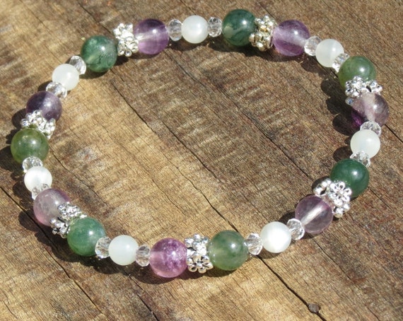 Bracciale pepita Fluorite arcobaleno - Cristalli e altro Bracciale pepita Fluorite arcobaleno - Cristalli e altro