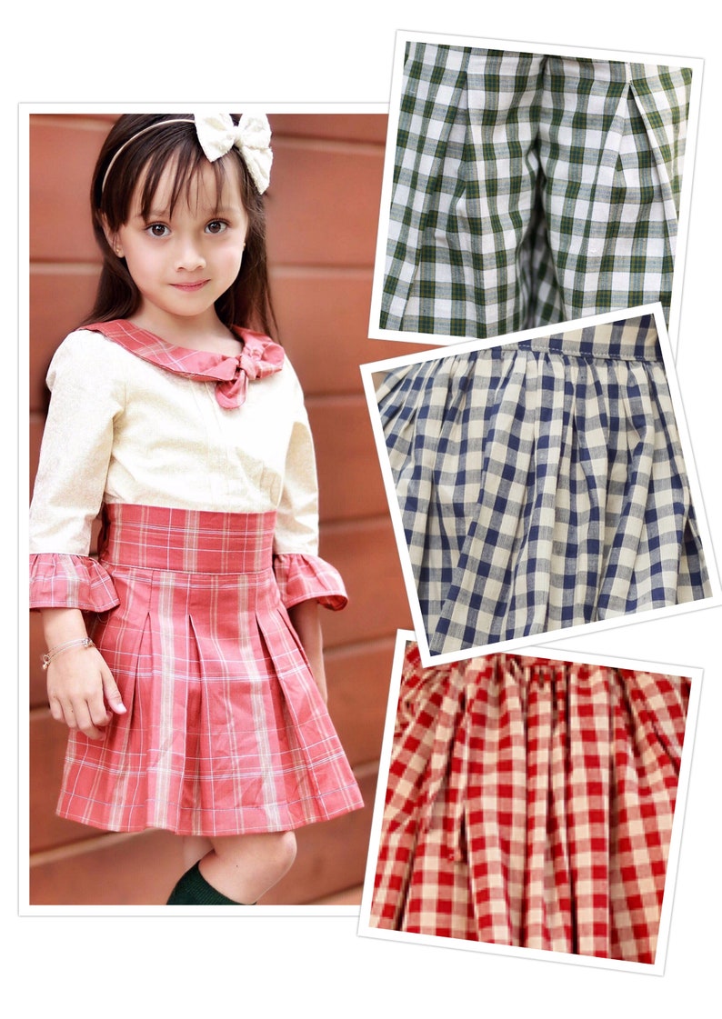 Party Special Occasion Fancy Collar Blouse Pleated Blouse Girls Blouse Ruffle Sleeve Shirt Cotton Top Girls Handmade Top