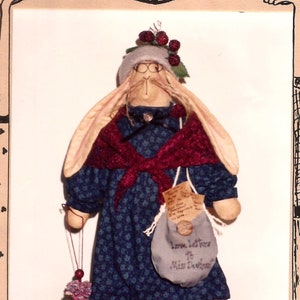 Cartas de amor conejo conejo conejo tela patrón de muñeca / azúcar dulce Ragtown / conejito de 17 pulgadas