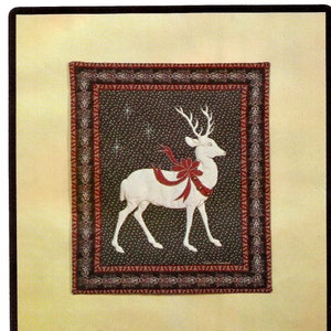 White Stag Deer Quilt Wall Hanging Sewing Pattern / That Patchwork Place / 24 inches by 28 inches