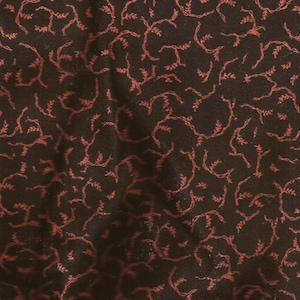 Tissu de coton flanelle imprimé feuille noire Prim / Joann Fabrics / 1 Yard