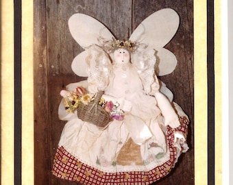 Faerie Queen Bee Garden Fabric Folk Art Doll Pattern / 23 inches