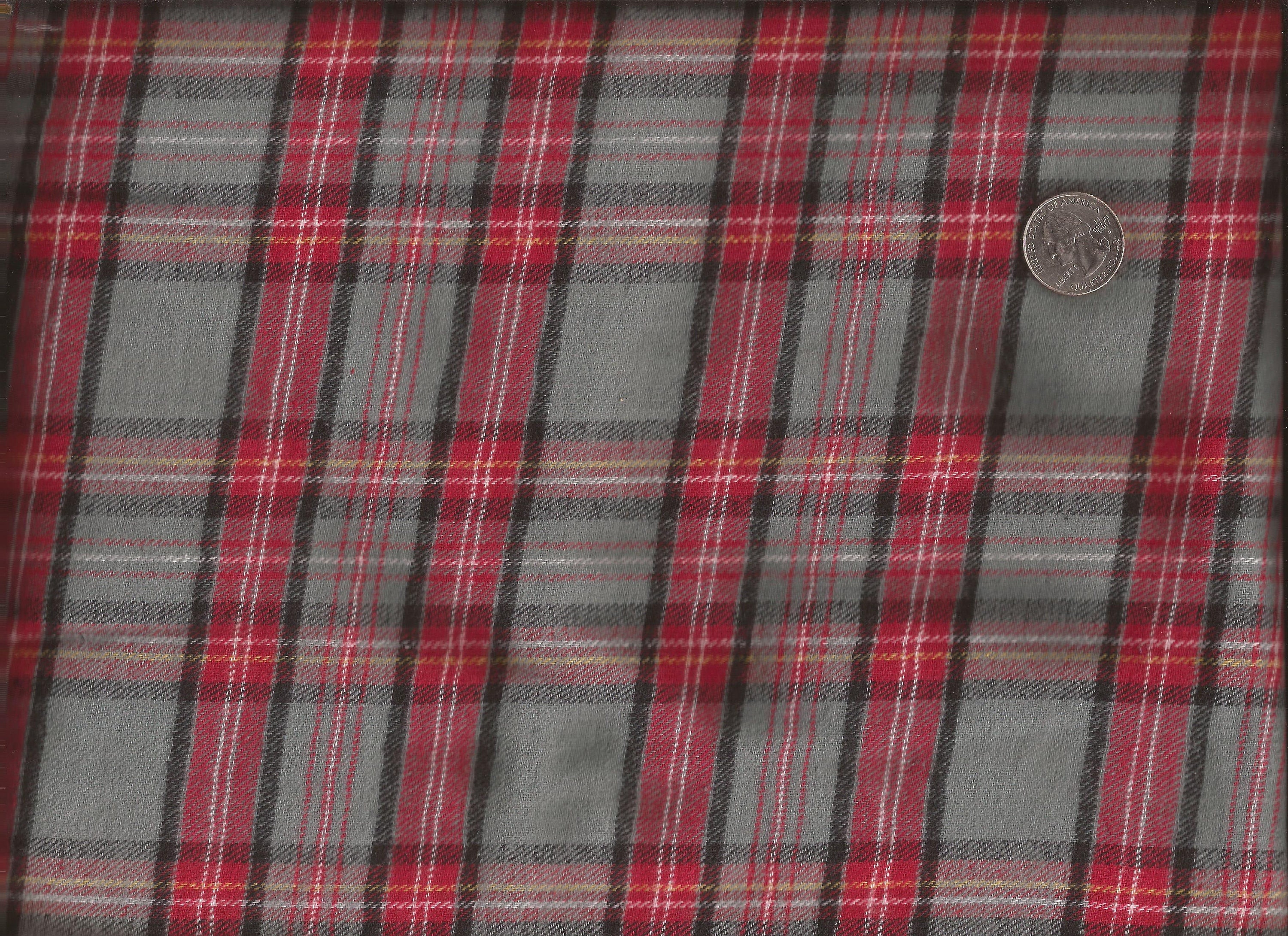 red and gray plaid pants