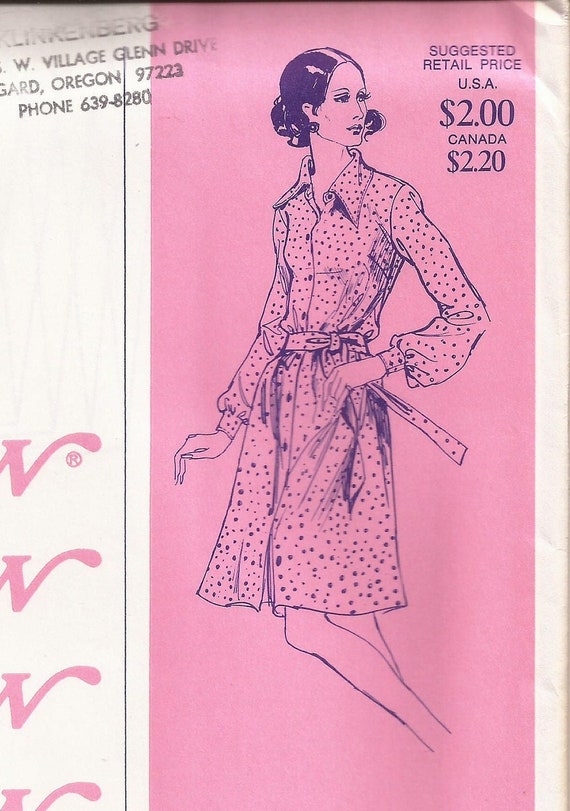 ladies shirtwaist style dresses 1970s Womens Dress Vintage Sewing Pattern / Stretch & Sew 1575 / Size Bust 28-40 / UNCUT shirtwaist dress 1930s