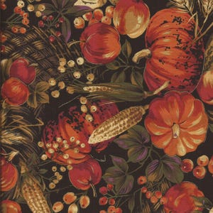 Ernte Kürbis Print Baumwollstoff / P & B Fabrics / 1 Yard