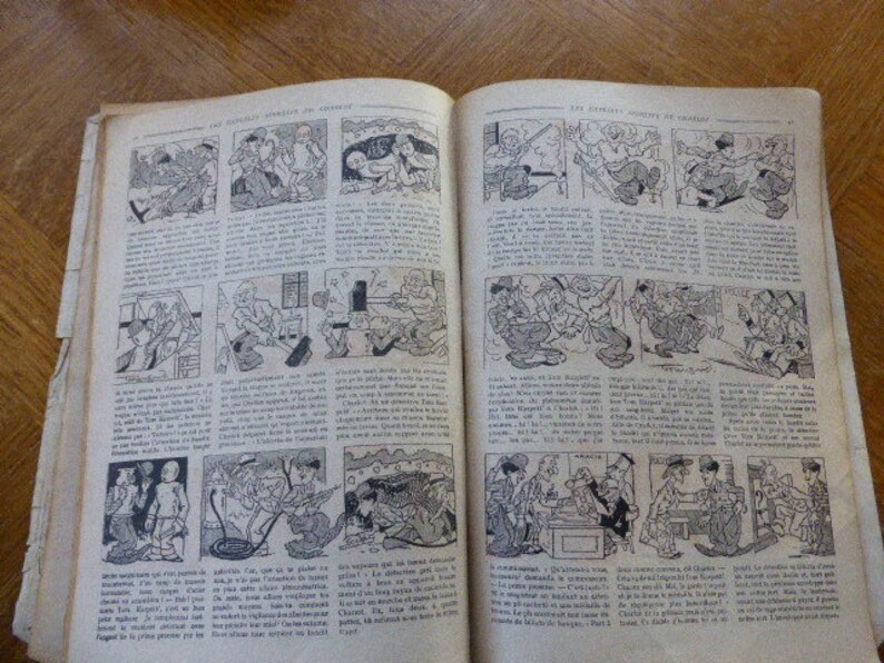 The acrobatic adventures of Charlot, the sporting exploits of charlot Very old cartoon image 3