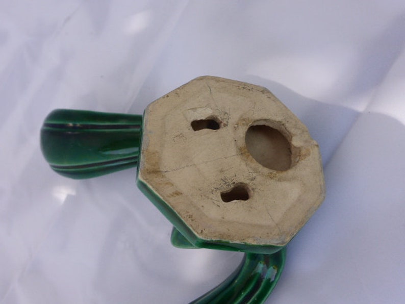 branches in vegetal ceramic green vintage 1950 to put on a wall Wall lamp lamp holder