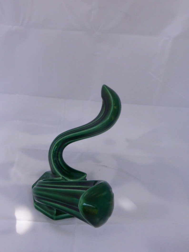 branches in vegetal ceramic green vintage 1950 to put on a wall Wall lamp lamp holder