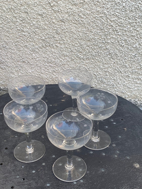 Vintage champagne glasses for sale online