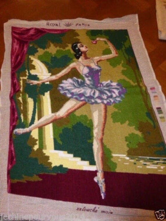 Canvas, star dancer, ROYAL PARIS, VINTAGE n 2668 Made in France, 100% cotton