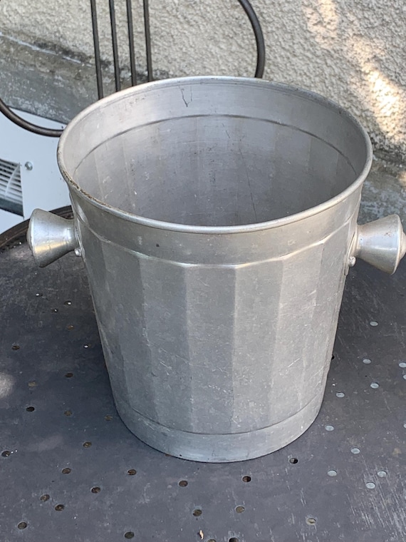 Vintage aluminum champagne or ice bucket