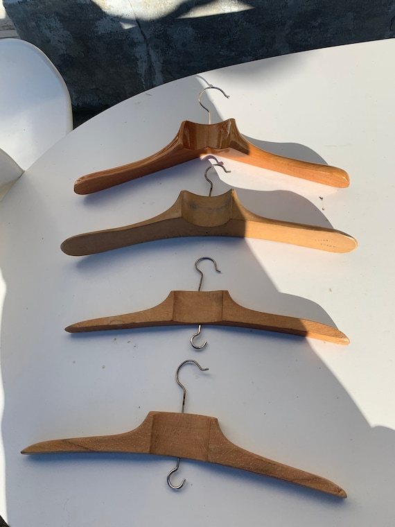 Storage & Organization Home & Living Lot of 5 old wooden hangers and