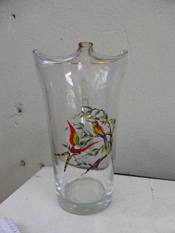 Superbe Carafe Les Oiseaux Vintage 1950/60, Forme Design et Elegante