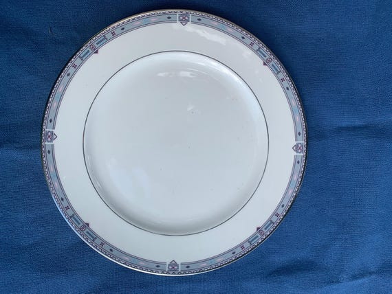 7 small Royal Bone China porcelain plates, Maya model, Fine Bone China, vintage