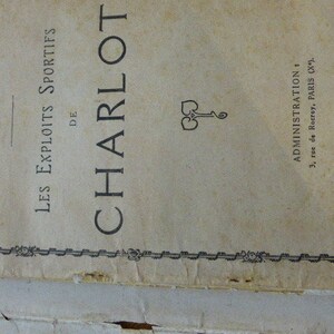 The acrobatic adventures of Charlot, the sporting exploits of charlot Very old cartoon image 8