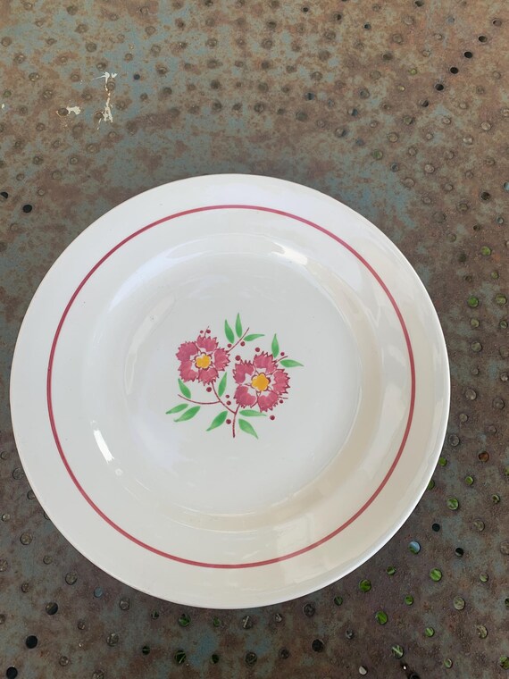Cake dish, Mado model, Moulin des Loups, Orcerame, made in France, vintage