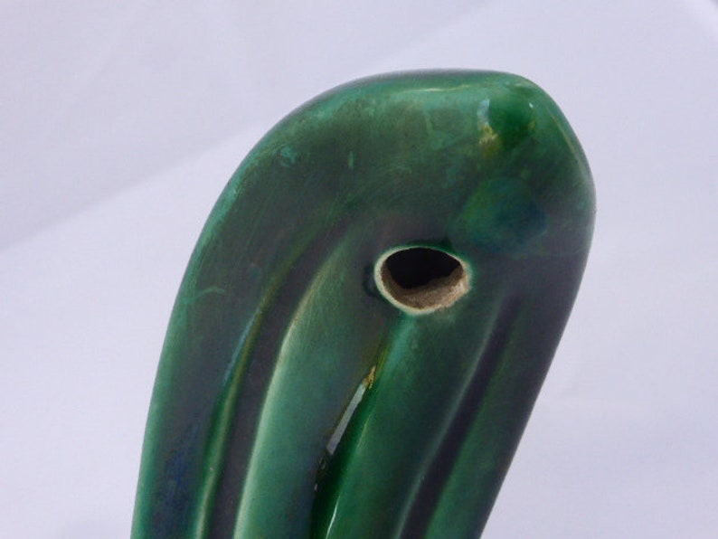 branches in vegetal ceramic green vintage 1950 to put on a wall Wall lamp lamp holder