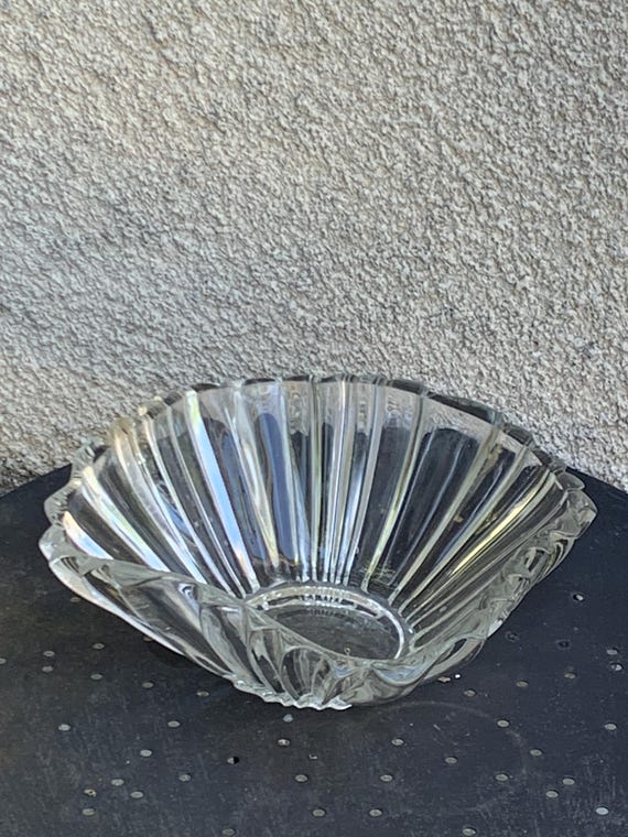 Large crystal bowl, vintage and collector's item