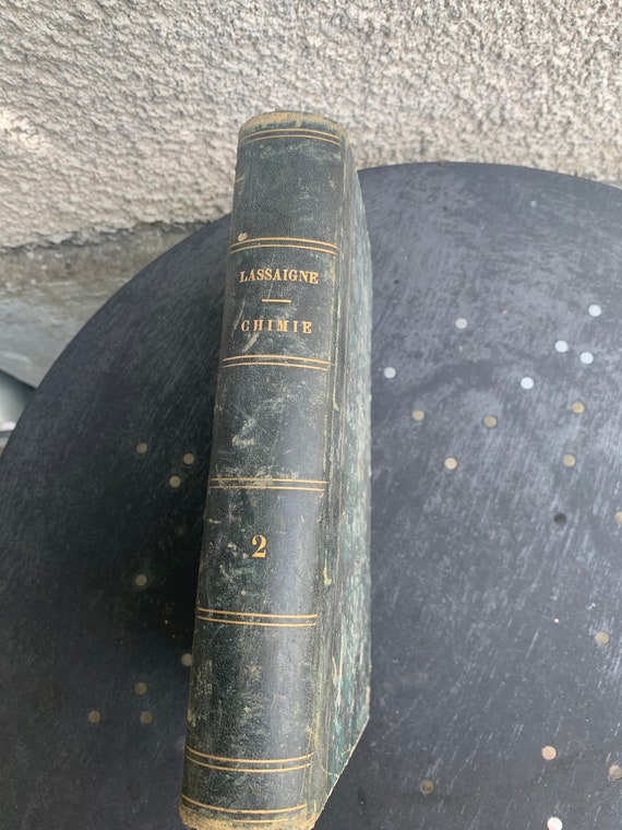 Old elementary abridged book of inorganic and organic chemistry By JL Lassaigne 1846 LASSAIGNE CHIMIE