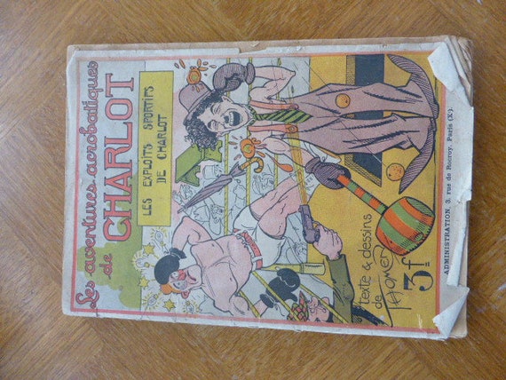 The acrobatic adventures of Charlot, the sporting exploits of charlot Very old cartoon