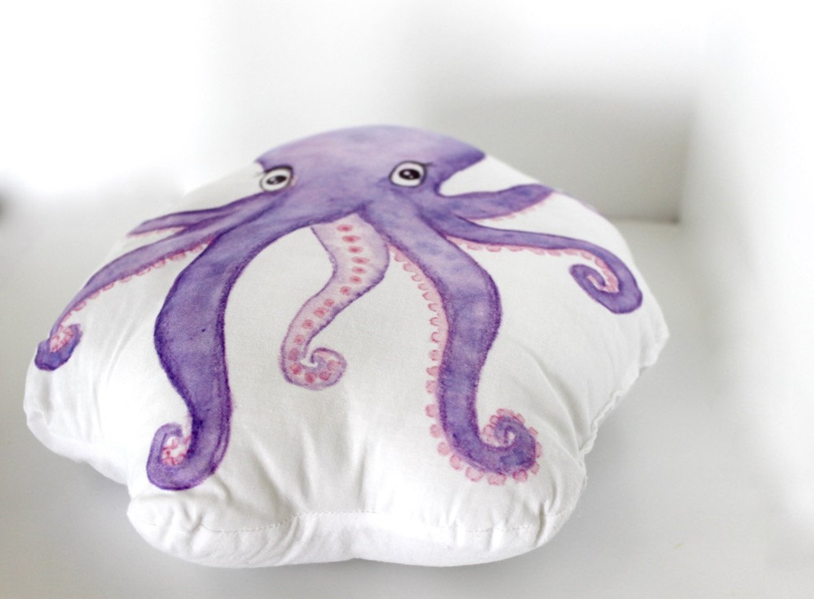 Octopus Pillow Plush. Nursery Pillow. Under the Sea. Nautical Etsy