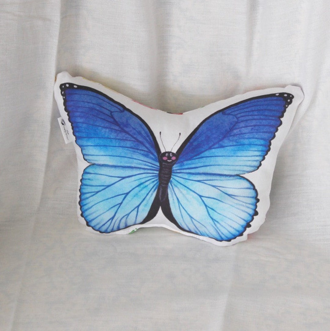 Butterfly Nursery Pillow Plush. Organic Cotton Baby Pillow. Etsy