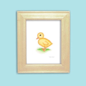 Baby animal print. Farm nursery art. Duck nursery decor. Baby Duck illustration. Duck watercolor painting. Baby shower gift. Kids room decor image 5