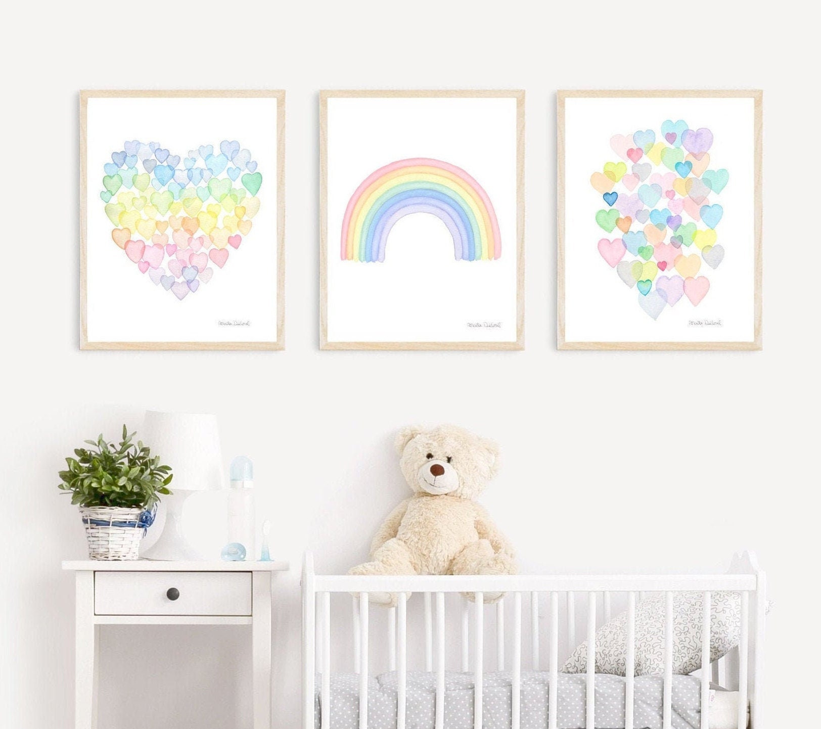 Girls Bedroom Decor, Pastel Rainbow Decor, Playroom Prints, Affirmation  Prints, BE You, Girls Personalised Wall Art, Toddler Bedroom 