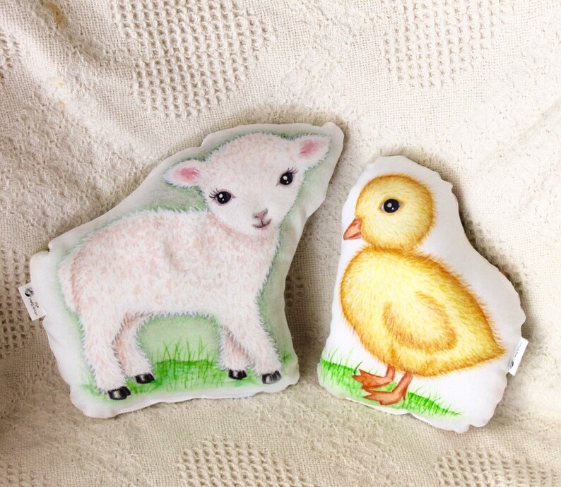 Animal pillow. Lamb nursery pillow. Organic cotton. Lamb baby Etsy 日本